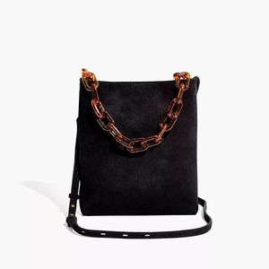 The Slim Brooklyn Crossbody Bag in Suede: Chain Ha